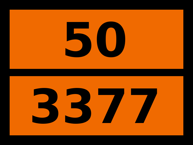 Табличка опасный груз "50-3377. Натрия пербората моногидрат"