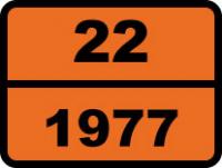 Табличка опасный груз "22-1977. Азот жидкий"