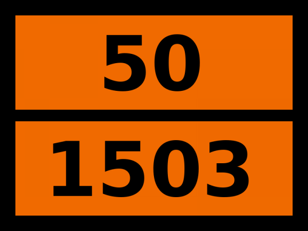 Табличка опасный груз "50-1503. Натрия перманганат"