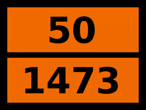 Табличка опасный груз "50-1473. Магния бромат"