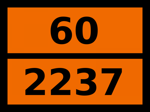Табличка опасный груз "60-2237. Хлорнитроанилины"