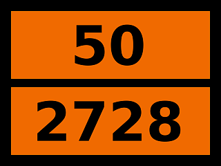 Табличка опасный груз "50-2728. Циркония нитрат"