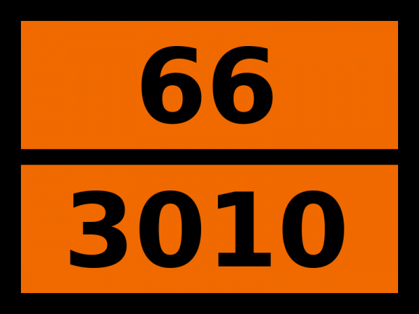 Табличка опасный груз "66-3010. Пестицид медьсодержащий жидкий токсичный"