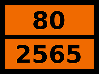 Табличка опасный груз "80-2565. Дициклогексиламин"