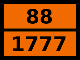 Табличка опасный груз "88-1777. Кислота фторсульфоновая"