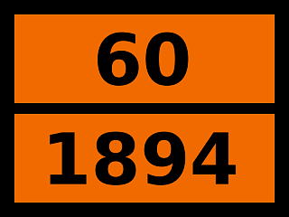 Табличка опасный груз "60-1894. Фенилртути гидрооксид"