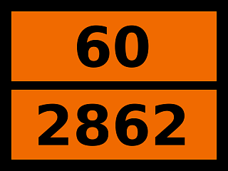 Табличка опасный груз "60-2862. Ванадия пентаоксид неплавленный"