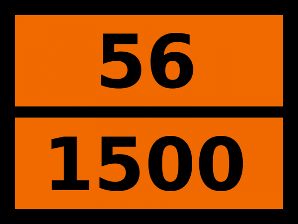 Табличка опасный груз "56-1500. Натрия нитрит"