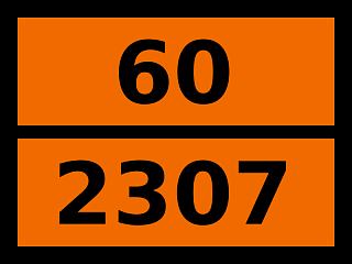 Табличка опасный груз "60-2307. 3-нитро-4-хлорбензотрифторид"