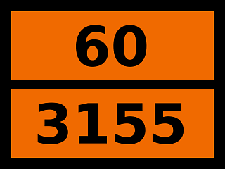 Табличка опасный груз "60-3155. Пентахлорфенол"