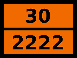 Табличка опасный груз "30-2222. Анизол"