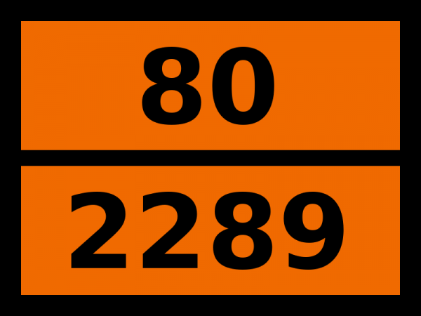 Табличка опасный груз "80-2289. Изофорондиамин"