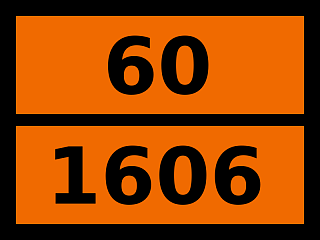 Табличка опасный груз "60-1606. Железа (iii) арсенат"