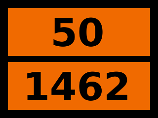 Табличка опасный груз "50-1462. Хлориты неорганические, н.у.к."