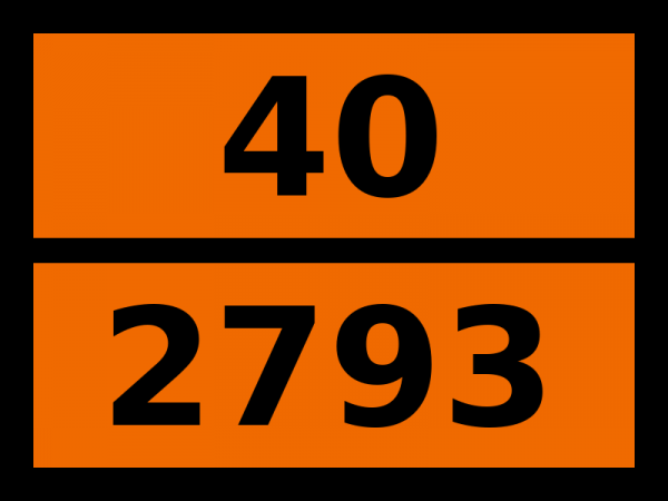Табличка опасный груз "40-2793. Стружка"