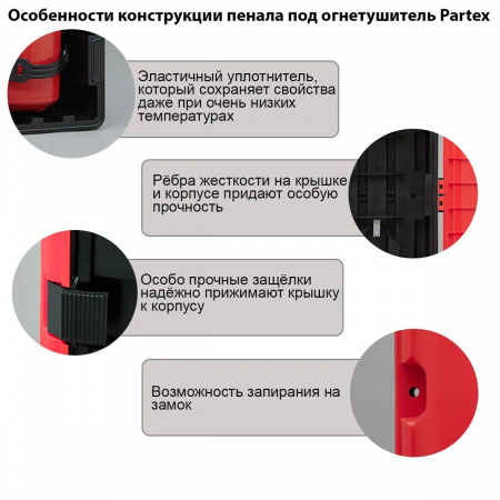 Пенал для огнетушителя Partex 70011PM