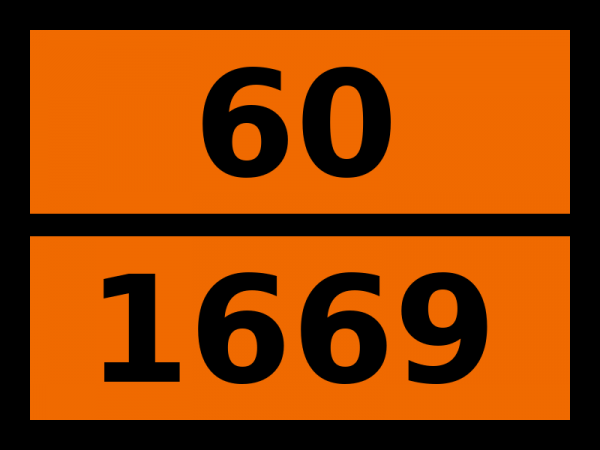 Табличка опасный груз "60-1669. Пентахлорэтан"