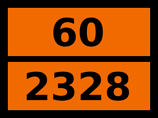 Табличка опасный груз "60-2328. Триметилгексаметилендиизоцианат"