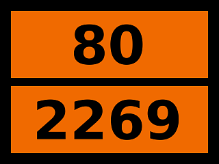 Табличка опасный груз "80-2269. 3,3'-иминодипропиламин"