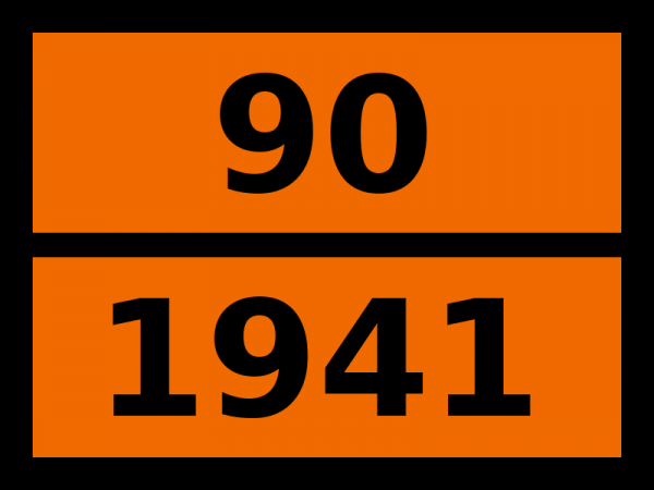 Табличка опасный груз "90-1941. Дибромдифторметан"