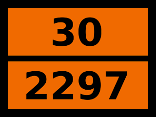 Табличка опасный груз "30-2297. Метилциклогексанон"