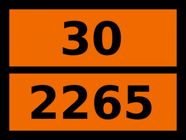 Табличка опасный груз "30-2265. N,n-диметилформамид"