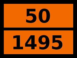 Табличка опасный груз "50-1495. Натрия хлорат"