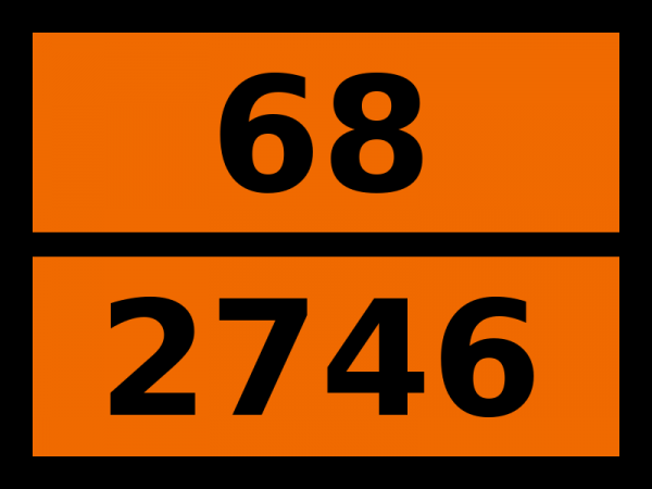 Табличка опасный груз "68-2746. Фенилхлорформиат"