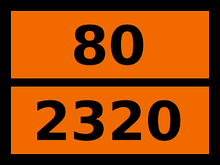 Табличка опасный груз "80-2320. Тетраэтиленпентамин"