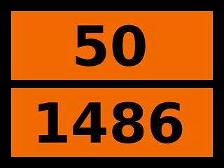 Табличка опасный груз "50-1486. Калия нитрат"