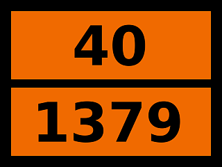 Табличка опасный груз "40-1379. Бумага"