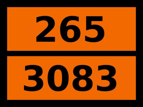 Табличка опасный груз "265-3083. Перхлорилфторид"