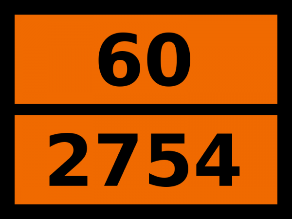 Табличка опасный груз "60-2754. N-этилтолуидины"