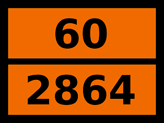Табличка опасный груз "60-2864. Калия метаванадат"
