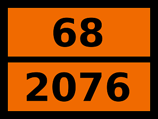 Табличка опасный груз "68-2076. Крезолы жидкие"