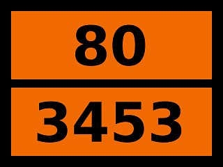 Табличка опасный груз "80-3453. Кислота фосфорная твердая"