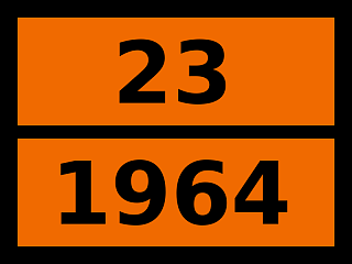 Табличка опасный груз "23-1964. Газов углеводородных смесь сжатая, н.у.к."