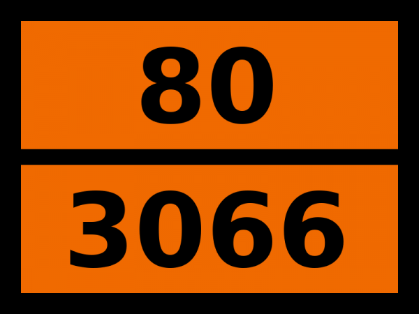 Табличка опасный груз "80-3066. Краска (включая краску"