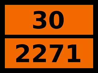 Табличка опасный груз "30-2271. Этиламилкетон"