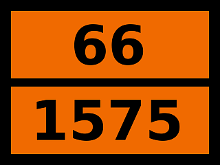 Табличка опасный груз "66-1575. Кальция цианид"