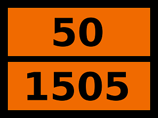 Табличка опасный груз "50-1505. Натрия персульфат"