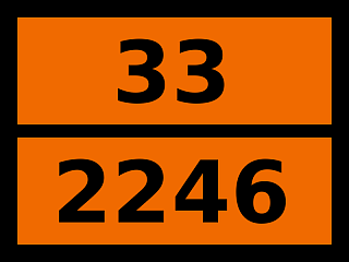 Табличка опасный груз "33-2246. Циклопентен"