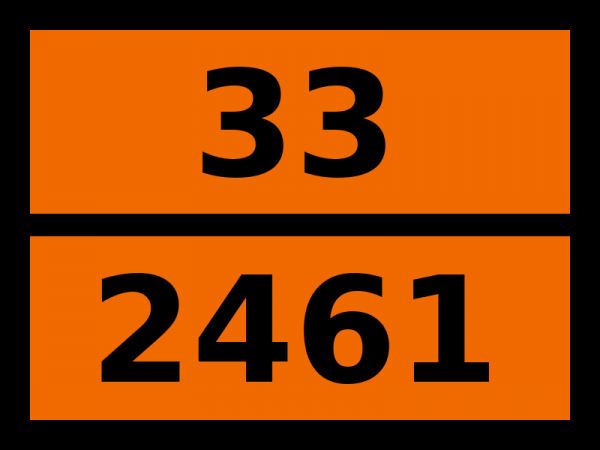 Табличка опасный груз "33-2461. Метилпентадиен"