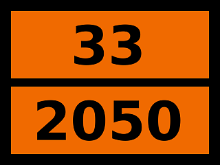 Табличка опасный груз "33-2050. Диизобутилен — смеси изомеров"