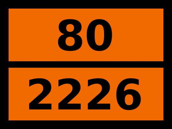 Табличка опасный груз "80-2226. Бензотрихлорид"