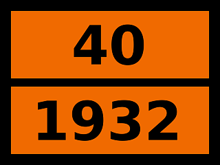 Табличка опасный груз "40-1932. Циркония отходы"