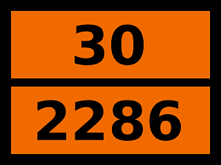 Табличка опасный груз "30-2286. Пентаметилгептан"