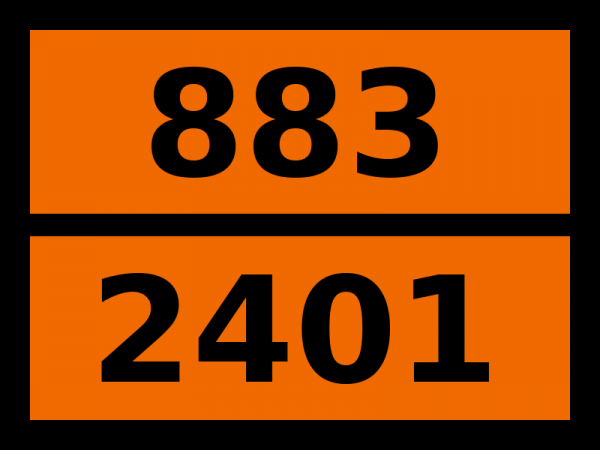 Табличка опасный груз "883-2401. Пиперидин"