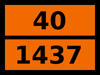 Табличка опасный груз "40-1437. Циркония гидрид"
