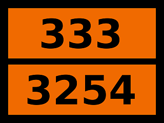 Табличка опасный груз "333-3254. Трибутилфосфан"